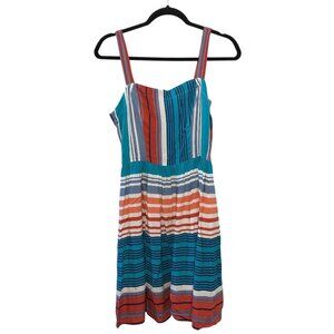 Gypsies & Moondust Multicolor Striped Sleeveless Sundress M